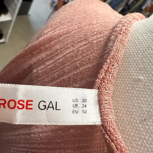 Rosegal Elegant Pink Crochet Lace Trim Kimono Cardigan Size undefined