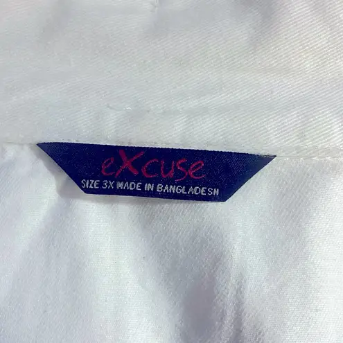 Excuse Vintage Oversized Cotton Cropped Women's Jacket Plus Size Dead Stock Nwot