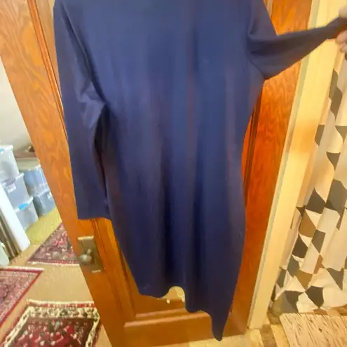 Blair Blue Ribbed Buttoned Sheath Dress