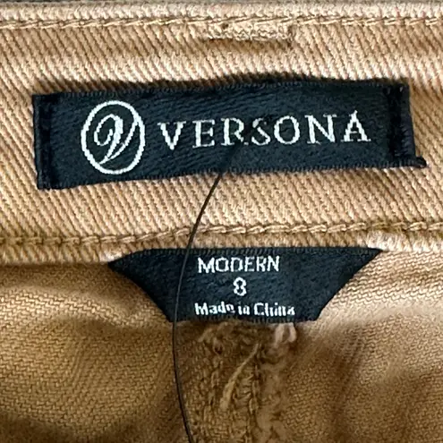 Versona NWT Denim Shorts Womens 8 Brown Fringe Western Cowgirl Boho Festival