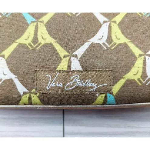 Vera Bradley  Wristlet Clutch Wallet Magnetic Closure Mini Purse Green Blue Birds