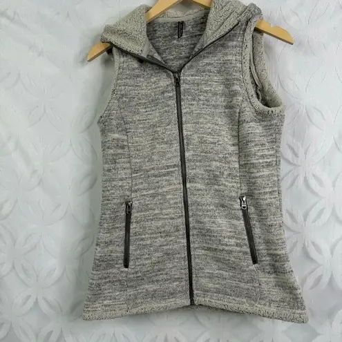 Kuhl  Alaska Womens Hooded Zip Up Vest Cozy‎ Soft Heathered Grey Size S - Image 6
