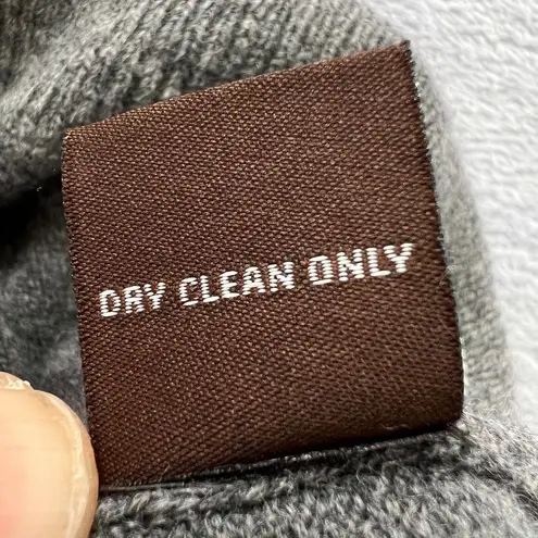 Adrienne Vittadini Studio Women's Wool & Cashmere Vest Button Up Pockets Gray XL