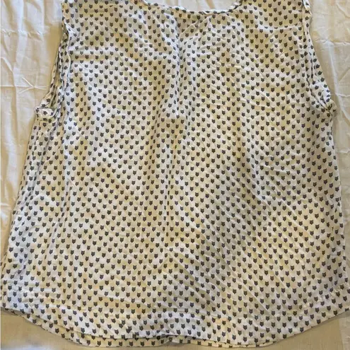 Velvet Heart White and Black Blouse