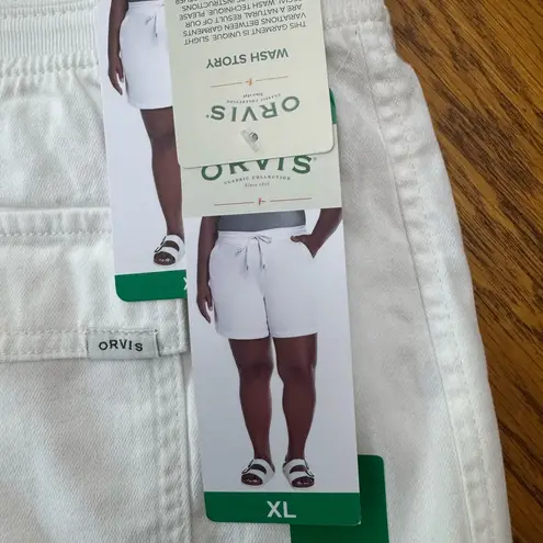 Orvis cotton blend pull on shorts