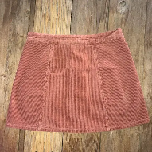 Forever 21  rust colored corduroy skirt