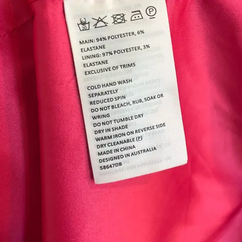 Bardot Trinity Corset Dress Hot Pink Medium Strapless Mini Dress