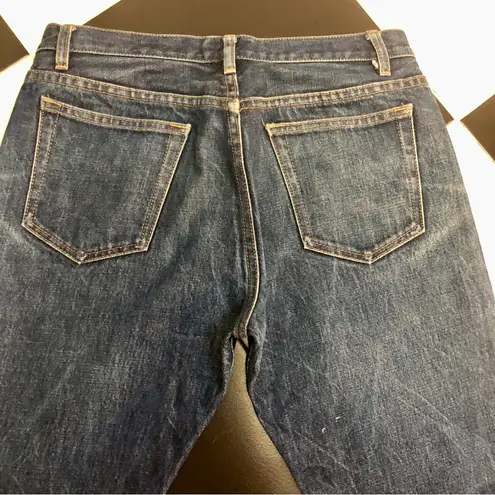 APC New Cure H Tres Etroit Mid Rise Straight Leg Ankle Cropped Jeans Denim sz 30 Blue