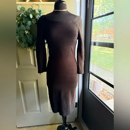 Y2K INC International Concepts black banded stretch zipper dress, size large Yellow