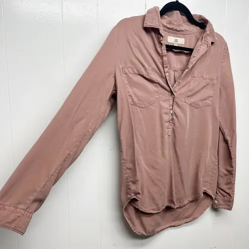 Thread and Supply  1/2 Button Long Sleeve Women's Shirt Size Medium