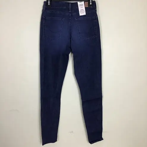 Levi Strauss simply stretch Dark wash mid rise super skinny Jeans sz 4 Blue