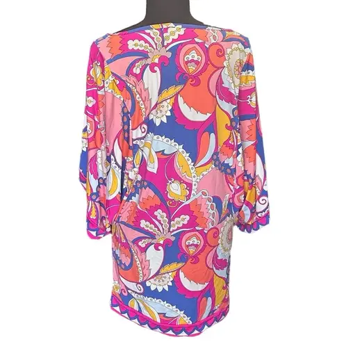 Trina Turk NWT  Sevilla Tunic Cover-Up Dress – Small Psychedelic 60s 70s style