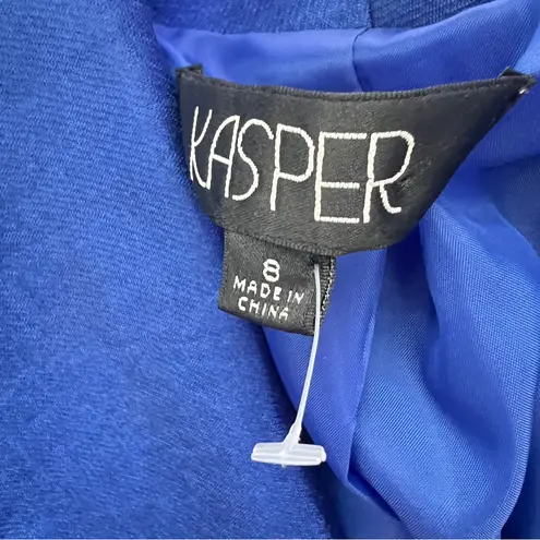 Kasper Sapphire Blue Women's blazer Suit Jacket SIZE 8 NEW