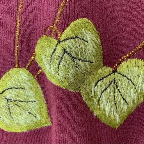 Vintage Lilly of California Purple Sweater Orchids Size Small Pinup Girl Cali S