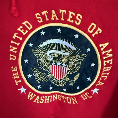 Red Washington DC Hoodie size Large