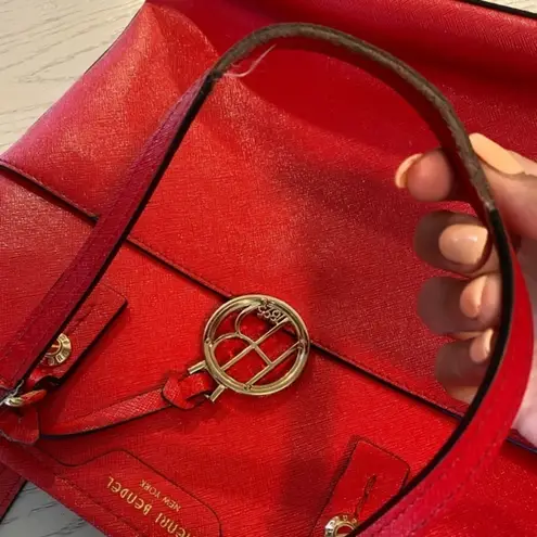 Henri Bendel ‎ Bright Red Hobo Crossbody Bag