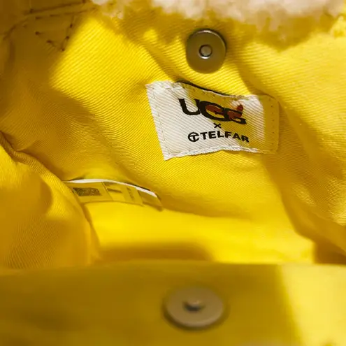 Telfar UGG x Limited Edition Patent Leather & Shearling Small Tote Crossbody Bag