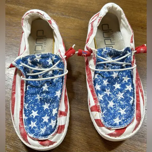Hey Dude Women’s Size 9 Wendy Star Spangled Shoes