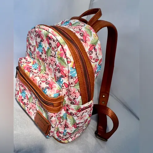Lounge Fly Disney Moana Pua Floral AOP Mini Backpack NWOT