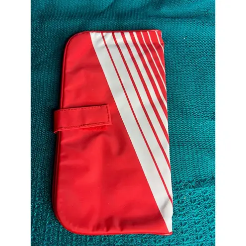 shoulder bag Globus red white passport wallet vintage