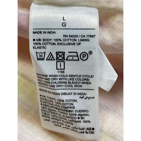 Old Navy  Fit & Flare Pink Striped Halter Cotton Maxi Dress Size L Resort Wear