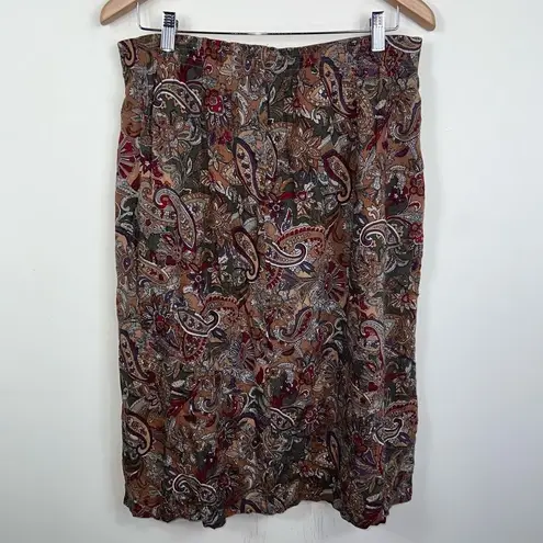 Sag Harbor Vintage Paisley Skirt