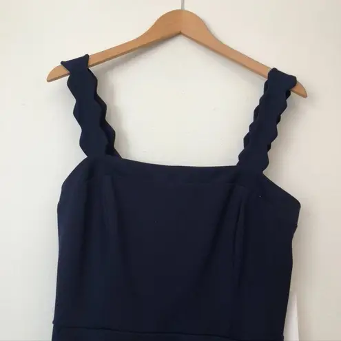 City Vibe NEW NWT Solid Navy Blue Mini Fit & Flare Dress Party Wedding JUNIORS