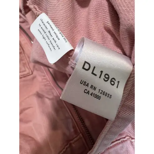 DL1961 Premium Denim Hannah SS Romper Burnt Coral Size M