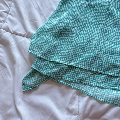 Fever Womens Size Small Tank Top Green Layered Blouse Sleeveless Button