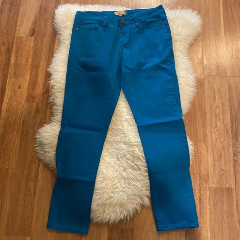 Sanctuary  Turquoise Women’s Mid-rise Skinny Jeans EUC Sz 29 Cotton