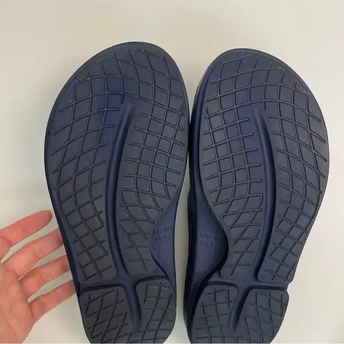 Oofos Sandals OOahh Slide Slip On Foam Comfort Support Washable Beach Blue Size 11