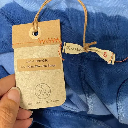 Alternative Apparel Alternative Klein Blue Sky Striped Racerback Maxi