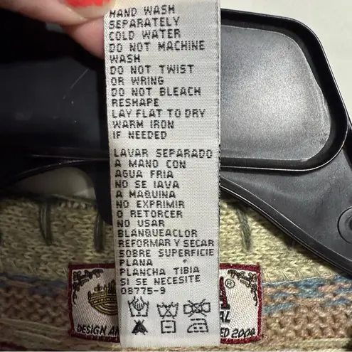 Tiara International Tiara Intl Fair Isle Women's Multicolor Patterned Button Up Cardigan Vintage XL - Image 6