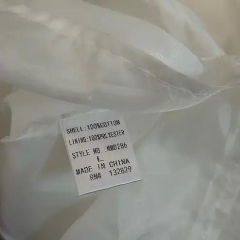 NWT Miou Muse Cotton Gauze Boho Beachy Cover Up Mini Dress | White | L Size undefined