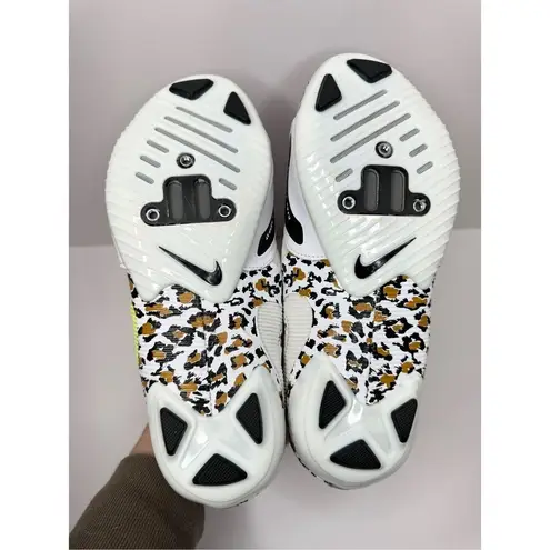 Nike  Superrep Cycle Shoes Leopard Print Women Size 7 Peloton Indoor Cycling