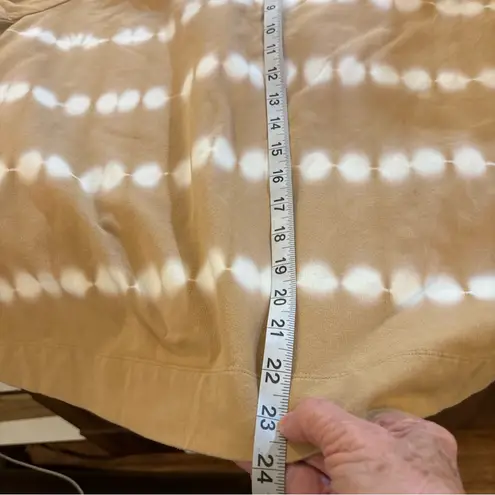 Isaac Mizrahi ISSAC MIZRAHI LIVE WOMANS XL HOODIE GOLD WHITE TIE DYE LOOKING STYLISH EUC