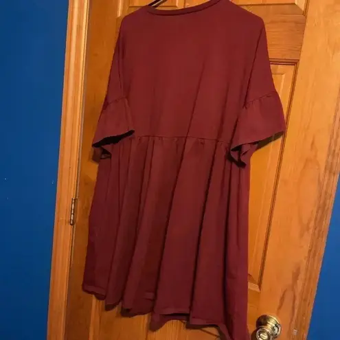 ASOS  Design Curve super oversized frill sleeve smock dress. Size small thumbnail 3