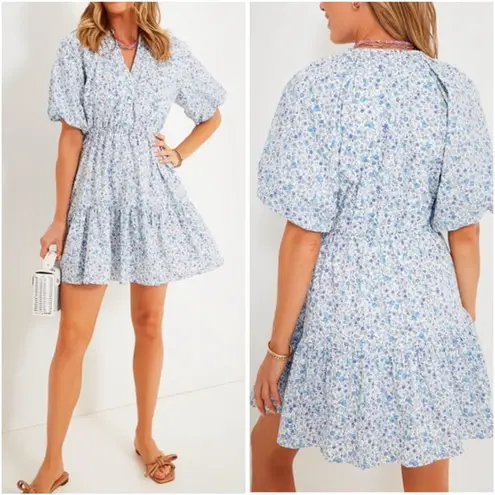 Tuckernuck HYACINTH HOUSE Ditsy Floral Loren Mini Dress in Blue