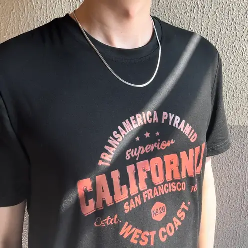 Snake Chain Link Chain Necklace for Men Women Streetwear Unisex Style Silver