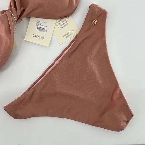 NWT Baobab Womens Brown Sugar Ola Top & Bottom Set Large Brown