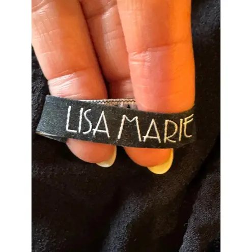 Lisa Marie Fernandez Bikini Top Women 4 Black Imaan Ruffled Tie Shoulder Swim