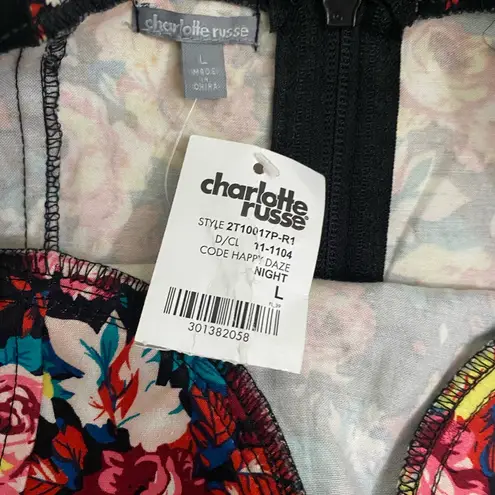 Charlotte Russe  Multicolor Floral Bustier