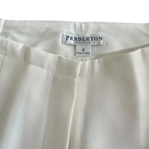 Pendleton Ivory Dress Pants Size 8 Petite | Classic Straight Leg Trousers