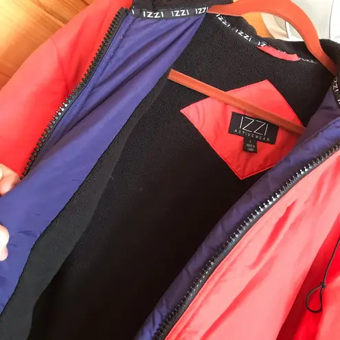 BRIGHT ORANGE IZZI FLEECE BOMBER PUFFER JACKET