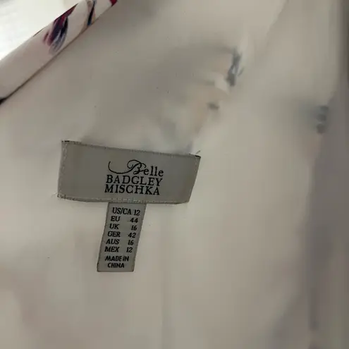 Badgley Mischka COPY - Paloma Brushstroke Floral One Shoulder Lined Dress Women’s Size 12