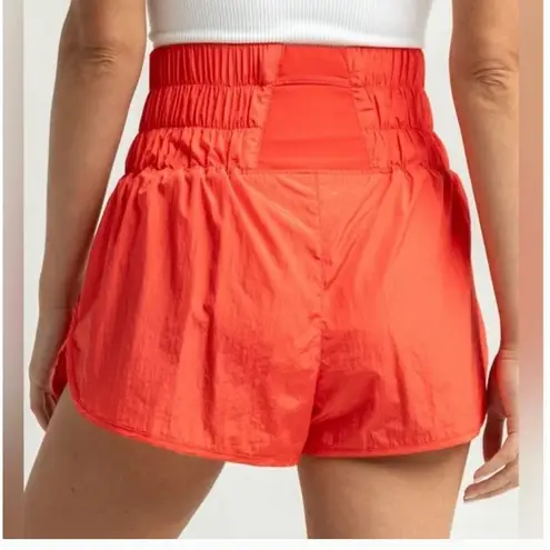 Free People FP Movement The Way Home Shorts Women's Sz Medium Red Activewear