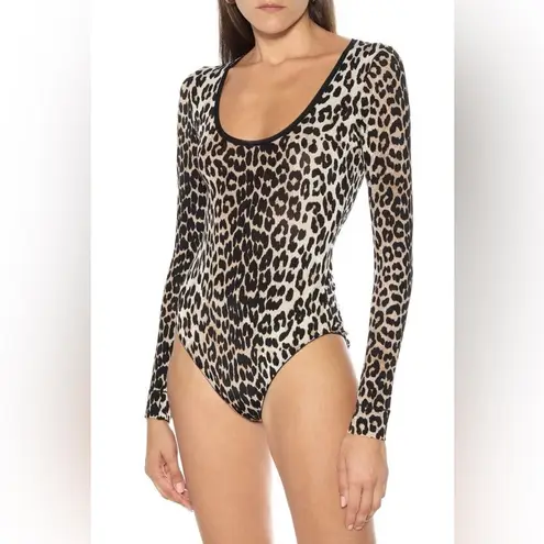 Ganni Leopard Print Bodysuit NWT