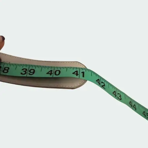 Falari Automatic Ratchet Belt Size Medium Adjustable Buckle Gray Leather Strap