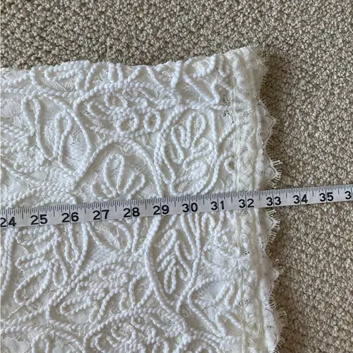 The Clothing Company NEW Lace Rope White Mini Dress Size Large Sleeveless NWT