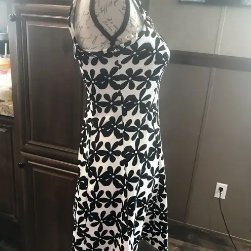 5th & Love 5 & Love Black and White Floral Dress Small